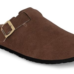 AFROJACK Men's Leather Sandals Lightweight With EVA Sole